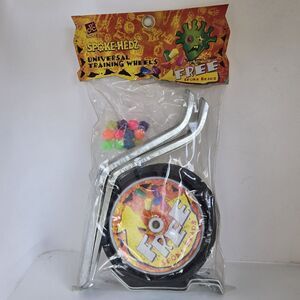 90s Bell SPOKE HEDZ Universal Training Wheels Rainbow Beads Vintage New Play